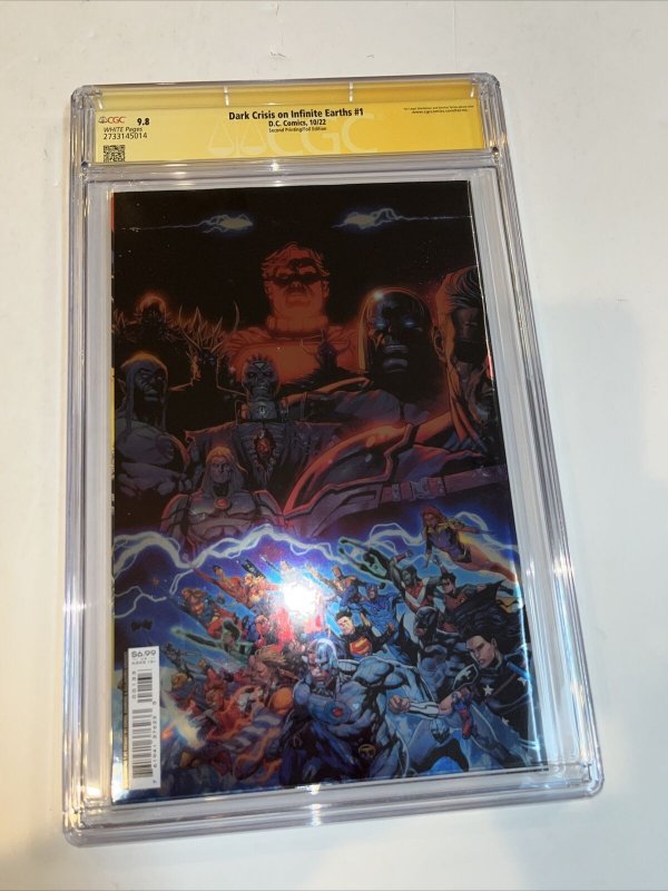 Dark Crisis On Infinite Earth (2022) # 1 (CGC SS 9.8) Signed J. Williamson •1:25