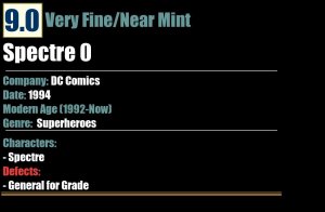 Spectre 0 (1994) VF/NM DC Comics