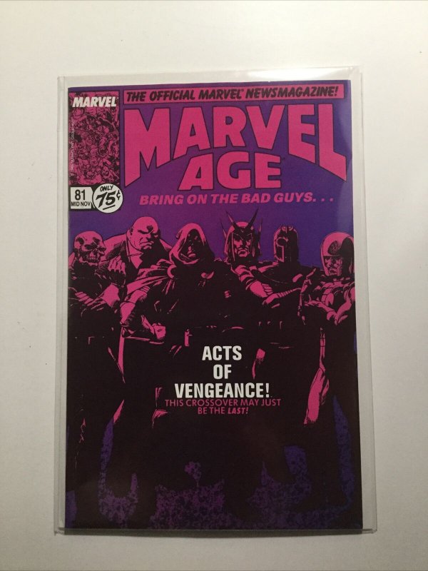 Marvel Age 81 Near Mint Nm Marvel