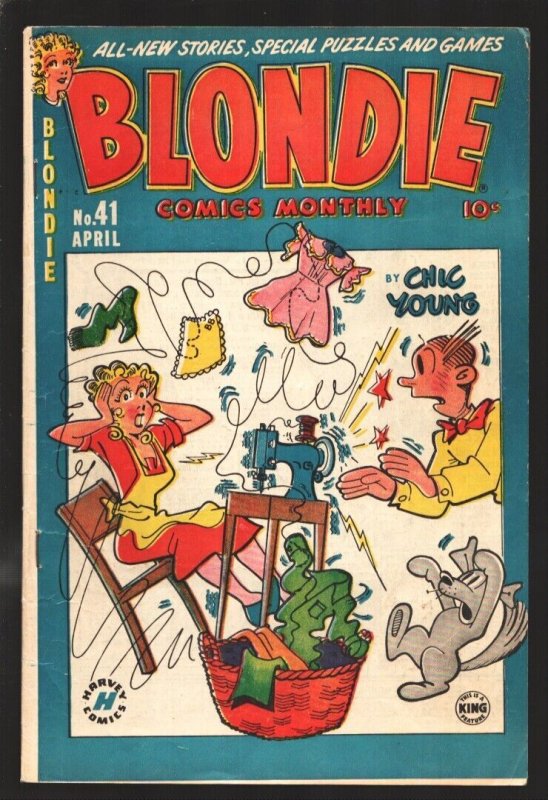 Blondie 41 1952 Harvey Dagwood Appears Chic Youngs Famous Comic Vg Comic Books Golden 