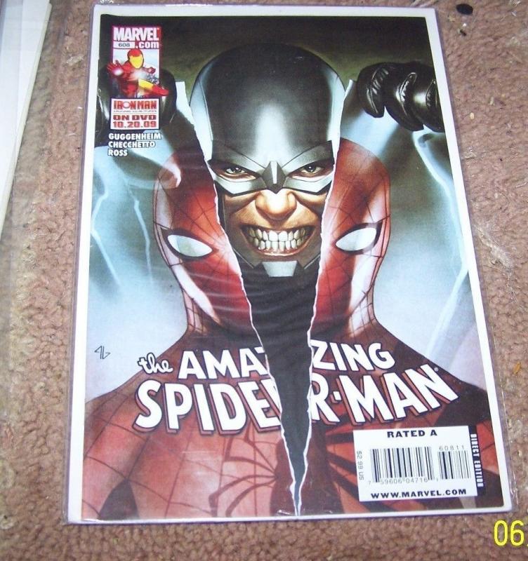 Amazing Spider-Man # 608 2009, Marvel who was ben reilly clone