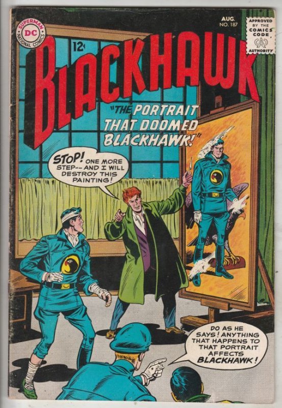 Blackhawk #187 (Aug-62) VF/NM High-Grade Black Hawk, Chop Chop, Olaf, Pierre,...