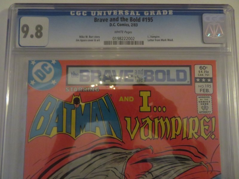 DC Comics The Brave and the Bold #195 (1983)CGC Universal Grade 9.8 White Pages