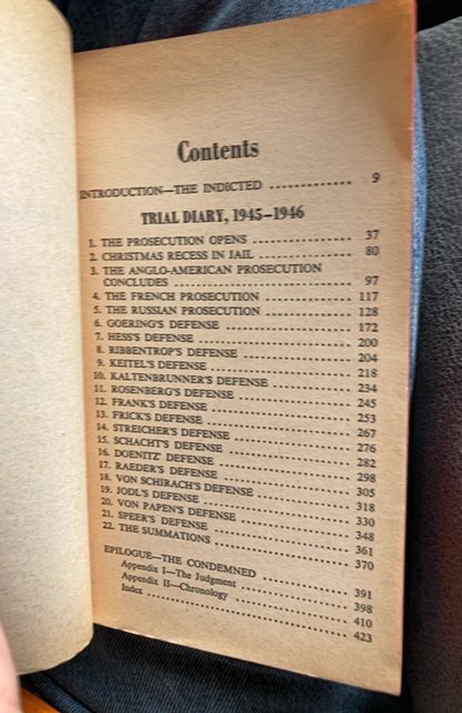 Nuremberg diary, Gilbert, 1961, 433p,signet paperback