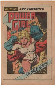 VINTAGE 1978 DC Comics Showcase #97 Power Girl Print Advertisement