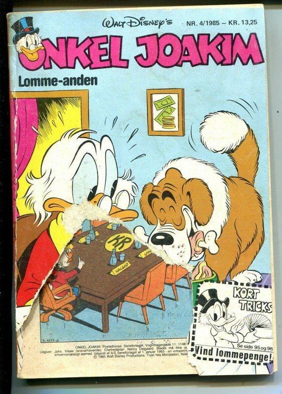 Onkel Joakim #8 1975-Disney-Danish-Uncle Scrooge-Carl Barks-Mickey Mouse-FR