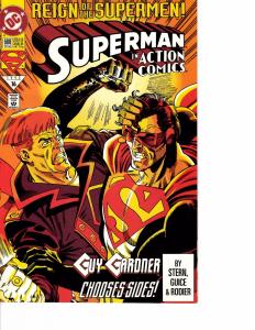 Lot Of 2 DC Comic Book Action Comics Superman #688 and #704 KS11