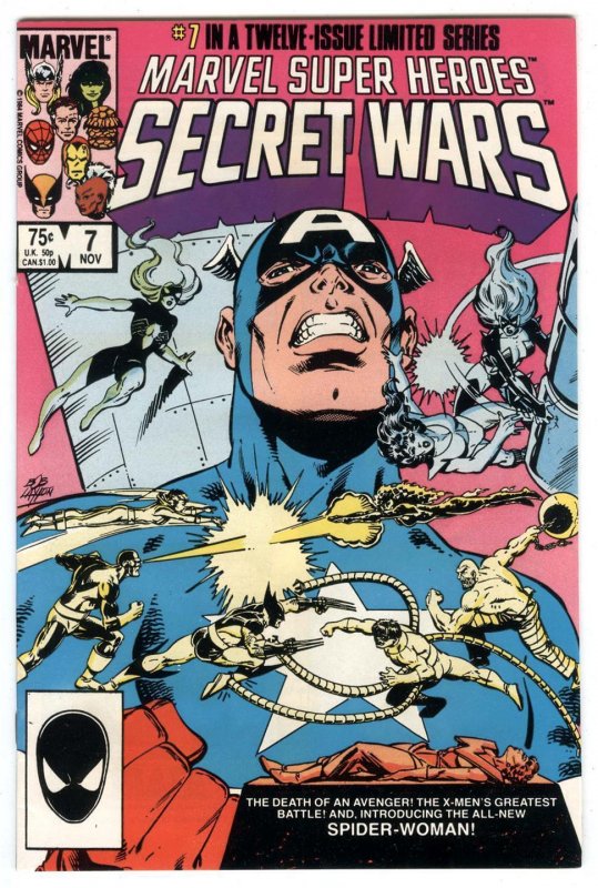 Marvel Super Heroes Secret Wars # 7 1984 1st Julia Carpenter Spider-Woman  