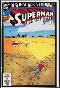 Superman: The Man of Steel #21 Direct Edition (1993) Superman