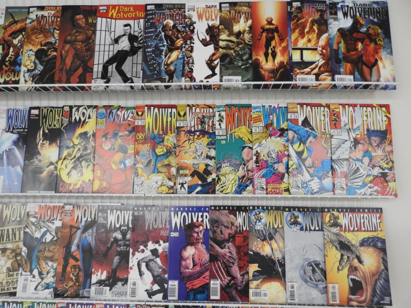 Huge Lot of 220+ Comics W/ All Wolverine!! Average VF- Condition!