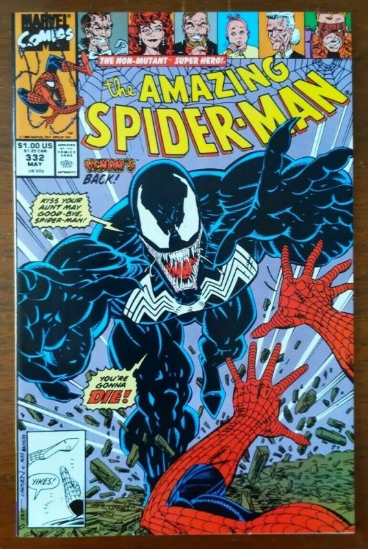 Amazing Spider-Man 332 - Venom Cover Styx & Stone Erik Larsen Cover - 1990