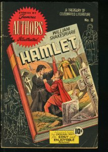 FAMOUS AUTHORS ILLUSTRATED #8-HAMLET-WM SHAKESPEARE VG 