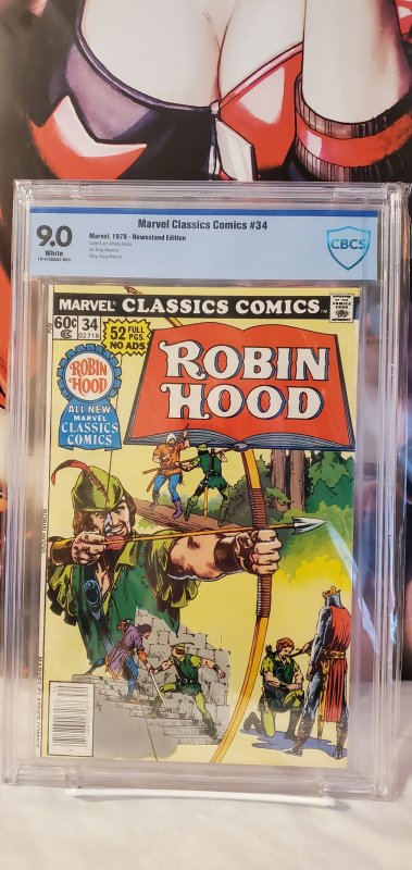 Marvel Classic Comics Series #34 - CBCS 9.0 - Newsstand Edition - White Pages