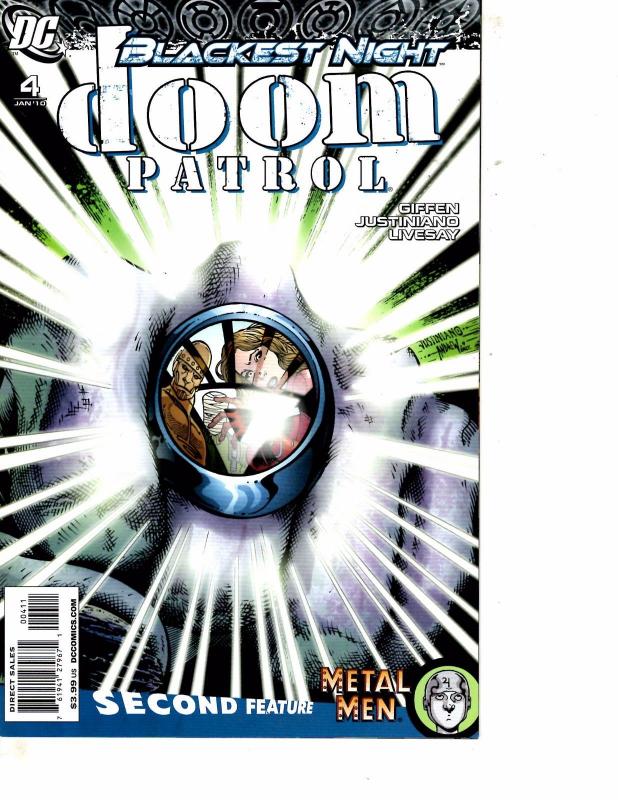 Lot Of 2 Comic Books DC Blackest Night Doom Patrol #4 and #5 Batman LH17