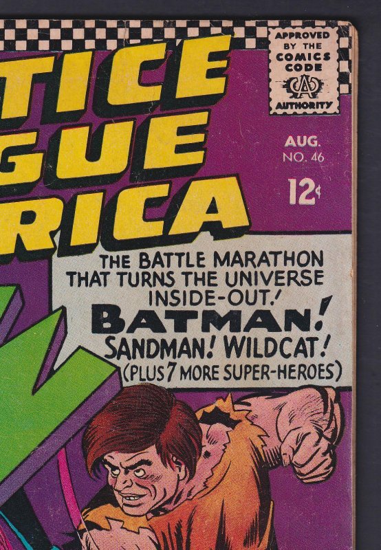 Justice League of America #46 3.0 GD/VG DC Comic - Aug 1966 1st app Sandman