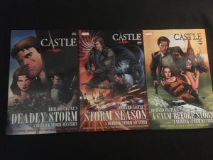 CASTLE: DEADLY STORMS, STORM SEASON, A CALM BEFORE STORM Trade Paperbacks