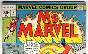MS. MARVEL #7 VG vs. MODOK 1977 Captain Marvel Marvel Comics MCU 