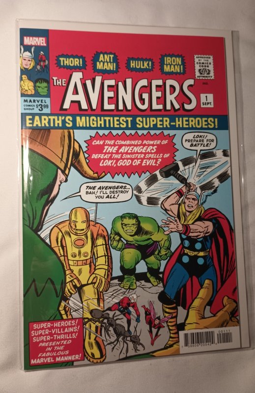 The Avengers #1 Facsimile Edition Cover (1963)