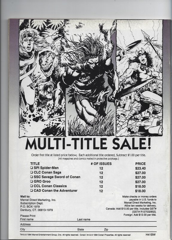 The Savage Sword of Conan #223 (1994)