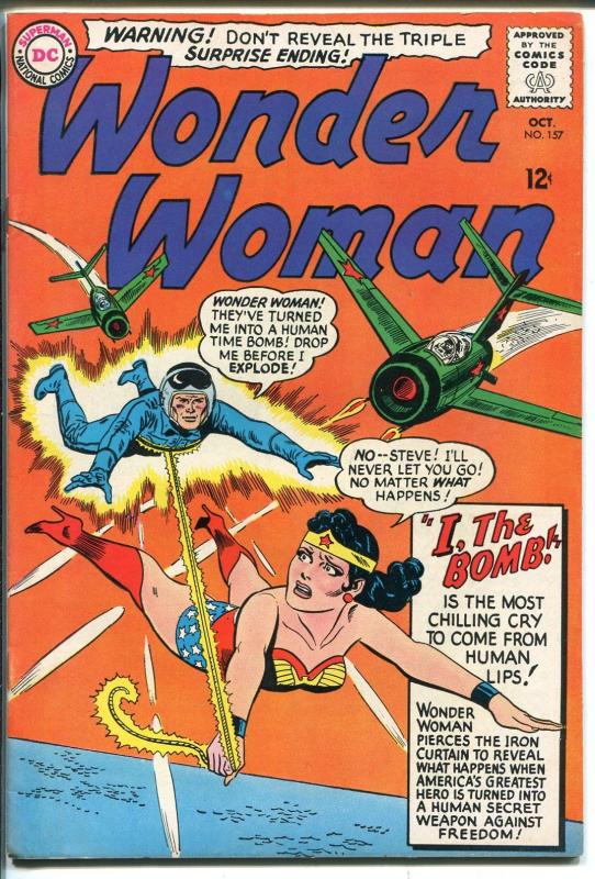 Wonder Woman #157 1965-DC Comics-commie attack cover-high grade-VF