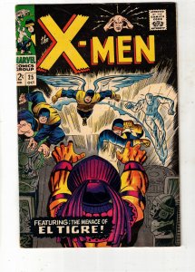The X-Men #25 (1966) $140.00 VF- PRICE DROP! Nice Black Cover! 1st El Tigre!