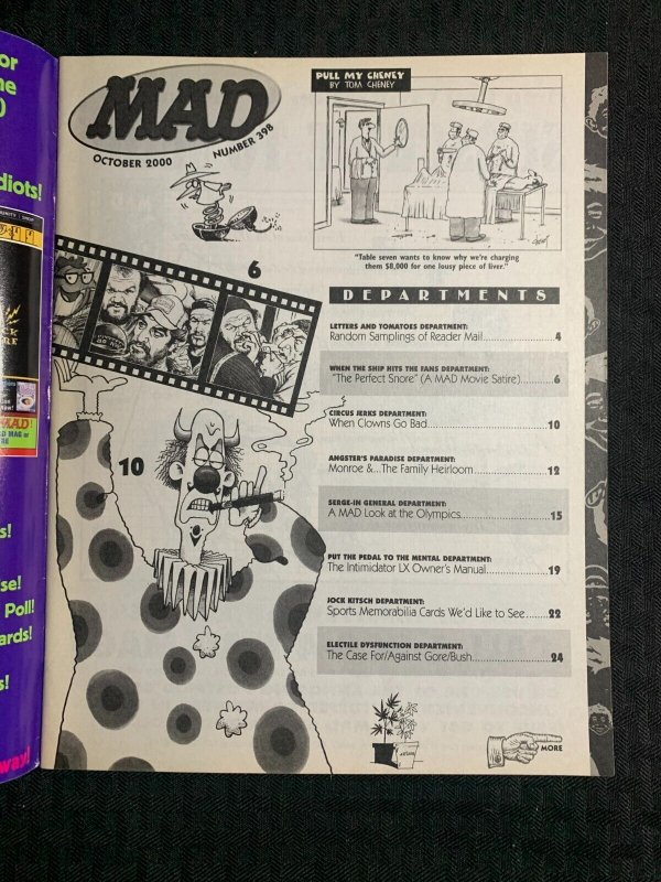 2000 MAD Magazine #398 FN- 5.5 Alfred E Neuman / Survivor / Olympics