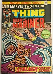 MARVEL TWO-IN-ONE#2 VG/FN 1974 MARVEL BRONZE AGE COMICS