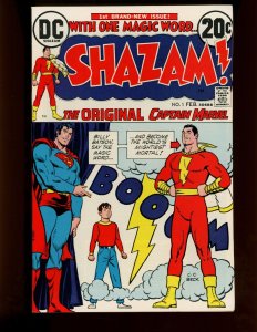 (1973) Shazam! #1 - 1ST ISSUE!!! - ...IN THE BEGINNING... (9.0/9.2)