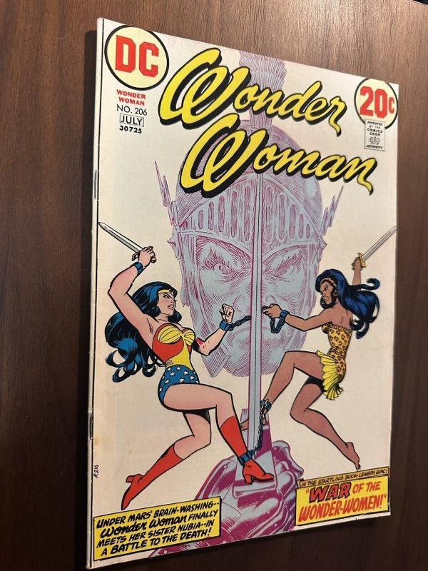 Wonder Woman #206 FN- 3rd App & Origin Nubia (DC 1973)