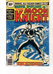 Marvel Spotlight #28 (1976) VF/NM Boca CERT 1st Moon Knight Rare Pence Brittish!