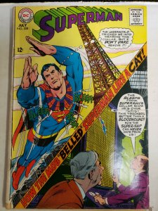 SUPERMAN ISSUE #208 (2.0) THE CASE OF THE COLLARED CRIME FIGHTER 1968