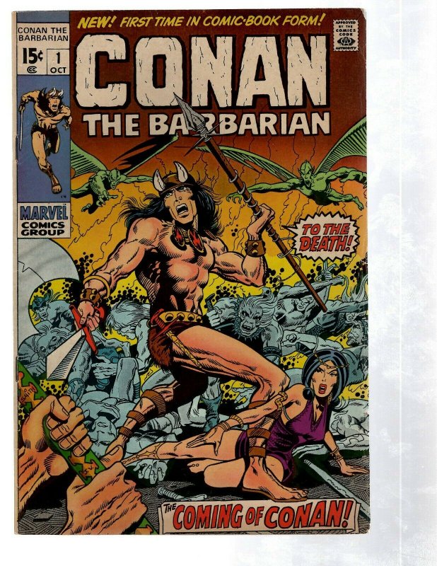 Conan The Barbarian # 1 VF Marvel Comic Book 1st Appearance Barry Smith Key PG2