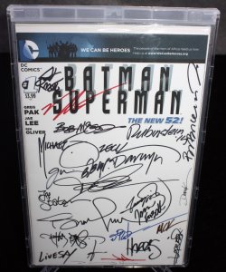 Batman/Superman #1 - Signed by Darwyn Cooke, Mike Zeck, Bob McLeod, others- 2013