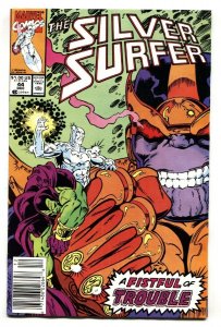 Silver Surfer #44 1990 1st appearnace Infinity Gauntlet Thanos Marvel-Newsstand