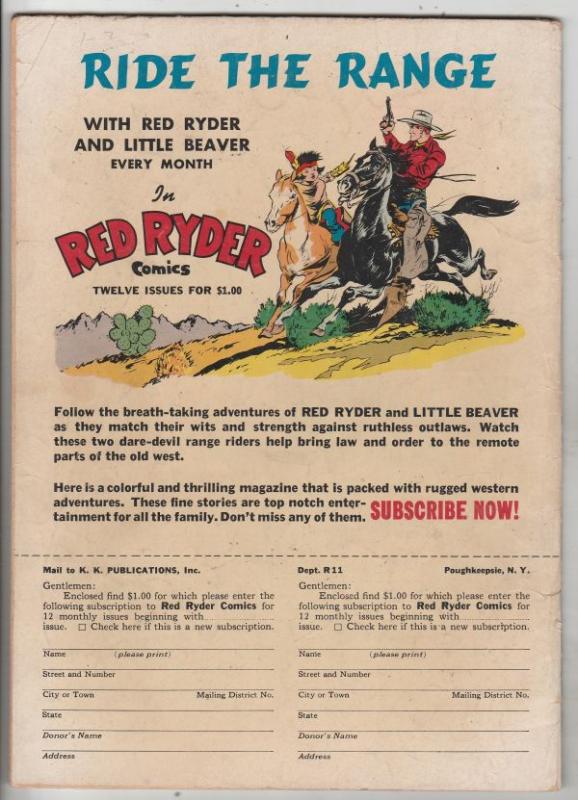 Red Ryder Comics #89 (Dec-50) FN/VF Mid-High-Grade Red Ryder