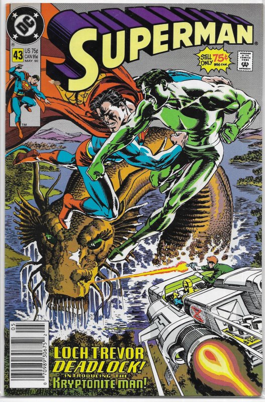 Superman (vol. 2, 1987) # 43 VG Kryptonite Man, Ordway