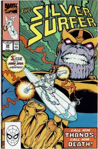 Silver Surfer #34 (1987 v3) Jim Starlin Thanos VF+