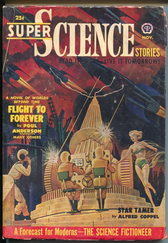 Super Science Stories 11/1950-Popular-Canadian-Poul Anderson-sci-fi fanzines-FN