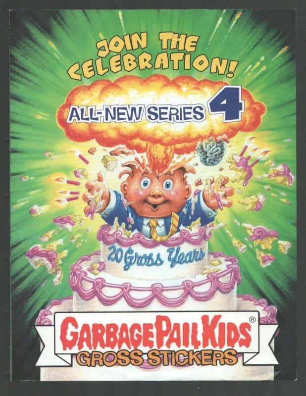 Garbage Pail Kids -Cards-Stickers Promo Brochure #4 2005-Promotes 4th series ...