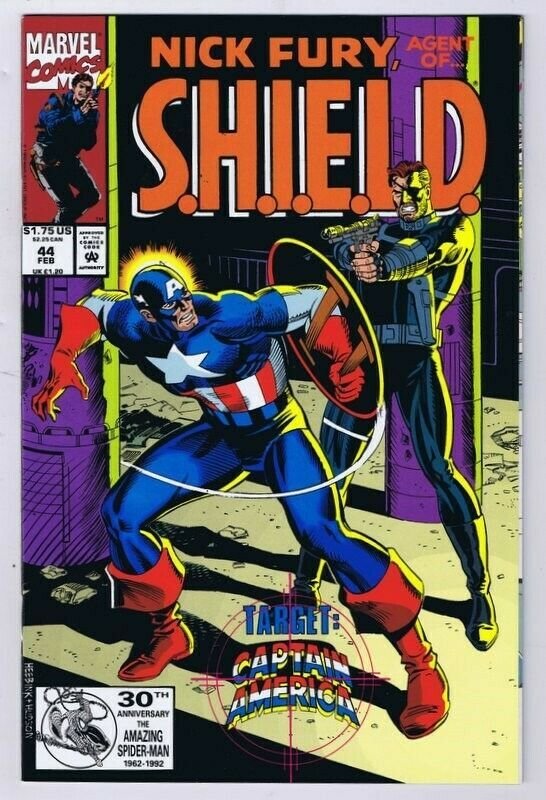 Nick Fury Agent of SHIELD #44 ORIGINAL Vintage 1993 Marvel Comics Capt America