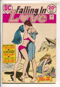 Falling In Love #142-DC--Swimsuit cover-Contents page art by Elizabeth-VG