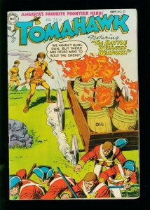 TOMAHAWK #27 1954- DC WESTERN - REDCOAT COVER - GOLDEN AGE FN