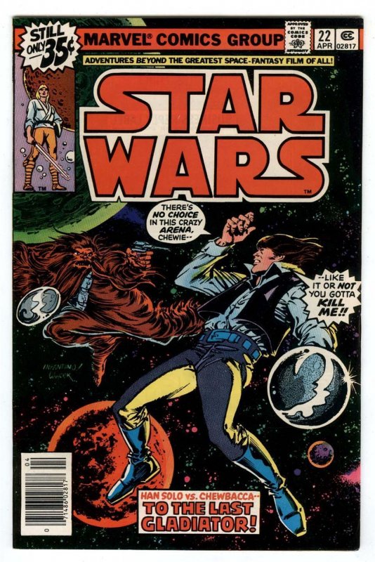 Star Wars #22 April 1979 Marvel Darth Vader|Luke Skywalker Han Solo vs Chewbacca