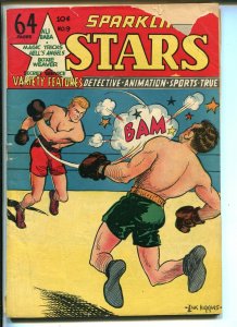 Sparkling Stars #9 1944-Holyoke-Boxing cover-Secret Service-VG MINUS