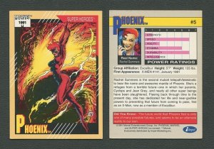 1991 Marvel Comics II  Card  #5 ( Phoenix )  EXMT