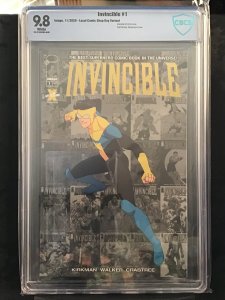 Invincible #1 9.8 CBCS LCSD variant gold foil logo