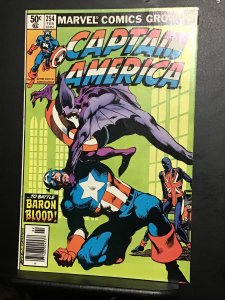 Captain America #254 (1981) High-grade Baron Blood, Union Jack NM- Byrne Art!