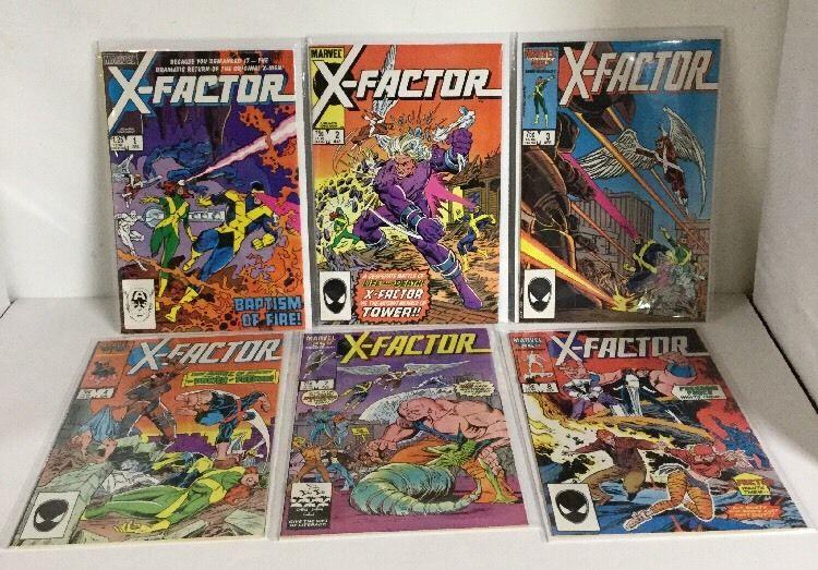 X-Factor 1-4 7 8 11 12 14-16 19 20 Lot Set Run Fn-Vf Fine-Very Fine 6.0-8.0