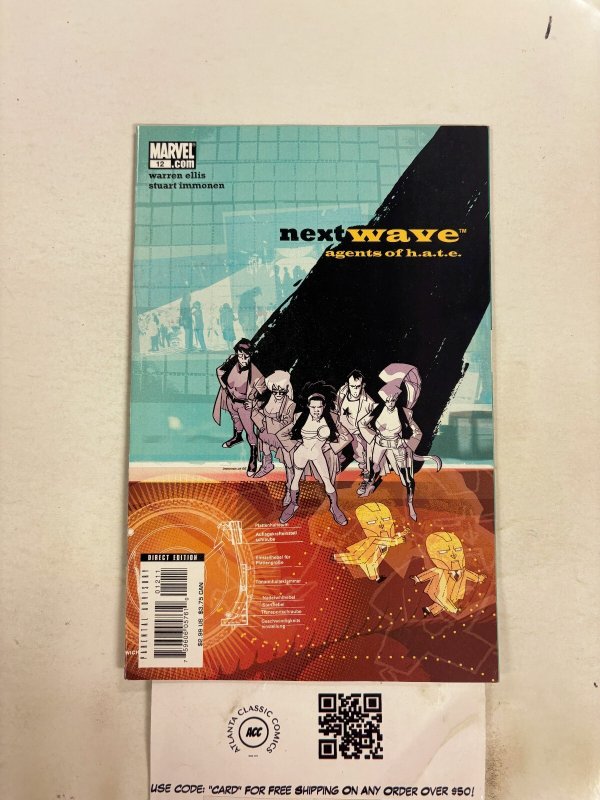 Nextwave Agents of HATE #12 NM Marvel Comic Books Machine Man Bloodstone 30 HH62
