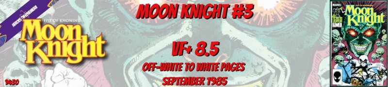 Moon Knight 3 VF+ 8.5 Marvel 1985